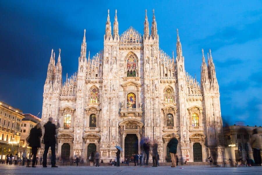  Milan Cathedral, Duomo di Milano, is the gothic cathedral church of Milan, Italy 