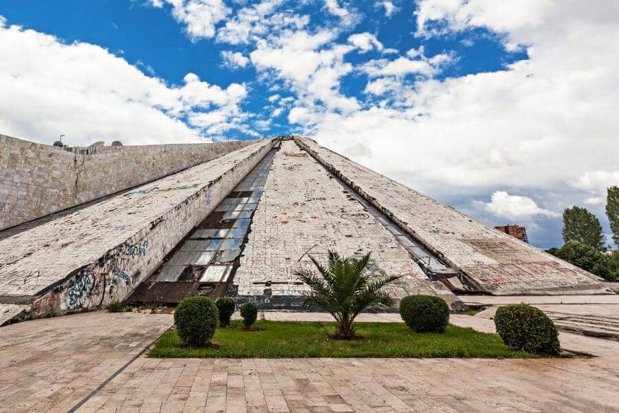 The Pyramid of Tirana in Albania