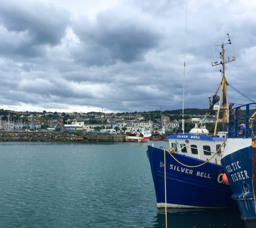 A boat on the water in Howth